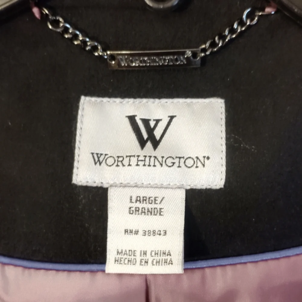 Worthington Women's Double-Breasted Coat - Picture 4 of 5